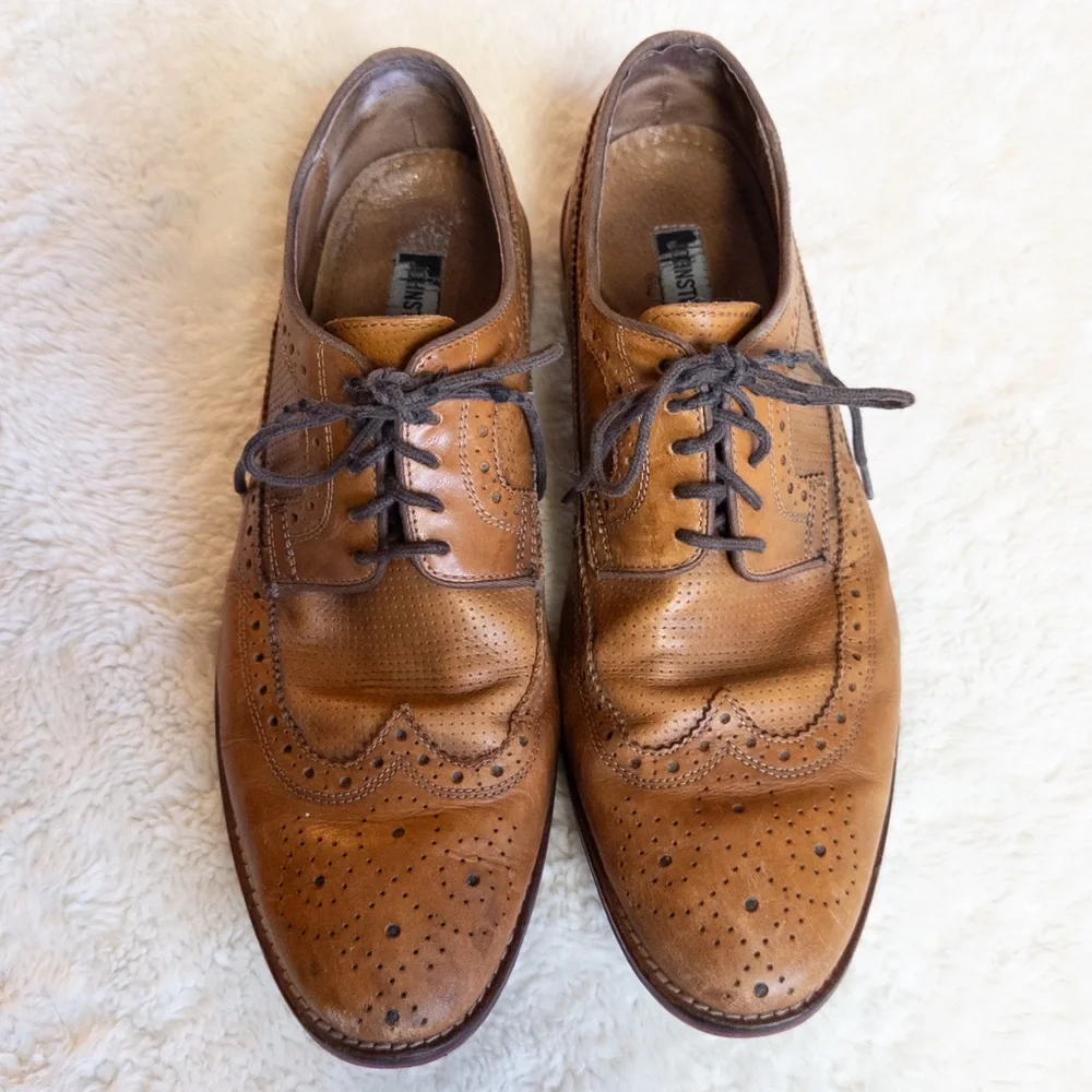Classic Brown Leather Brogue Shoes